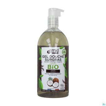 Mkl gel douche bio coco fl pompe 1l