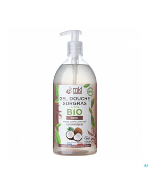 Mkl gel douche bio coco fl pompe 1l