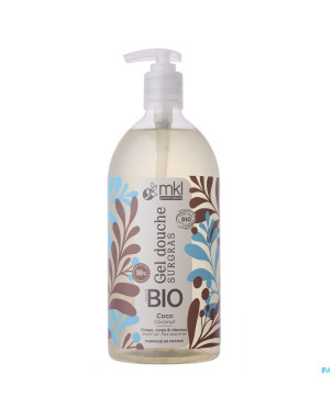 Mkl gel douche bio coco fl pompe 1l