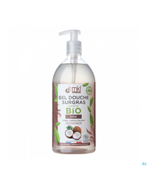 Mkl gel douche bio coco fl pompe 1l