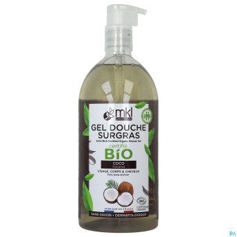 Mkl gel douche bio coco fl pompe 1l