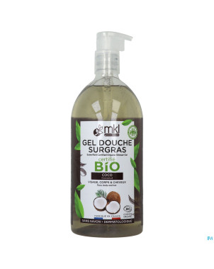 Mkl gel douche bio coco fl pompe 1l