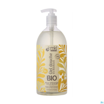 Mkl gel douche bio fleur oranger fl pompe 1l