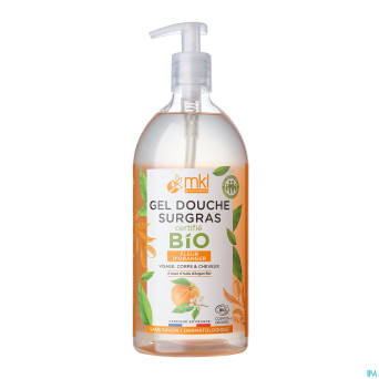 Mkl gel douche bio fleur oranger fl pompe 1l