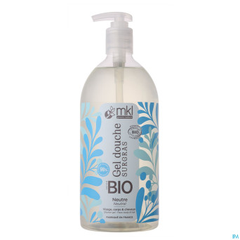 Mkl gel douche bio neutre fl pompe 1l