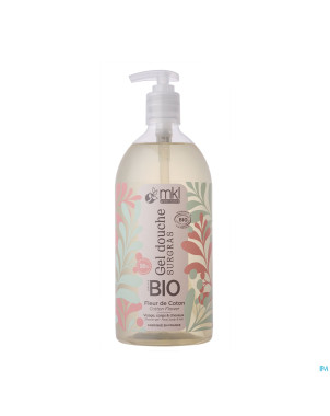 Mkl gel douche bio fleur coton fl pompe 1l