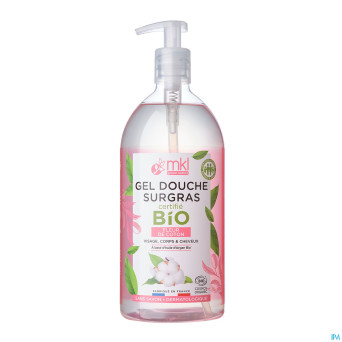 Mkl gel douche bio fleur coton fl pompe 1l