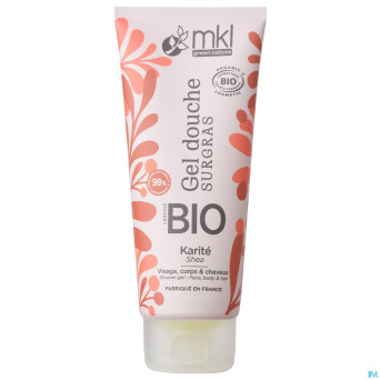 Mkl gel douche bio beurre karit fl 200ml