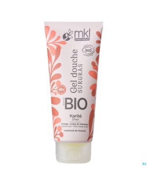 Mkl gel douche bio beurre karit fl 200ml