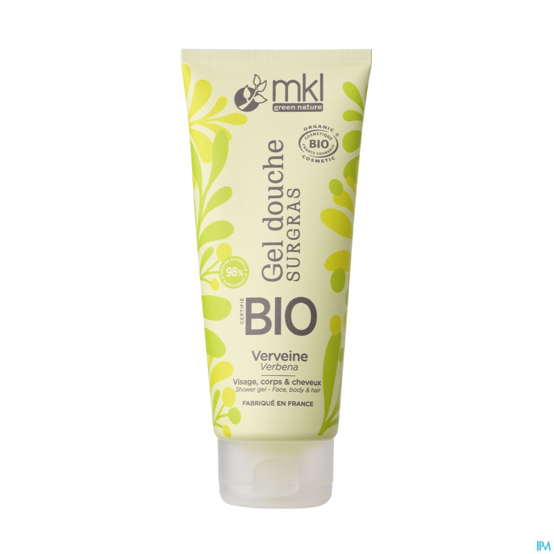 Mkl gel douche bio verveine fl 200ml