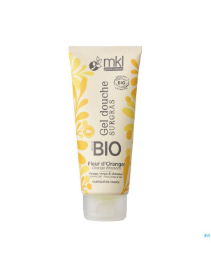 Mkl gel douche bio fleur oranger fl 200ml