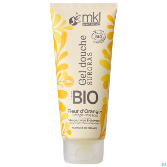 Mkl gel douche bio fleur oranger fl 200ml
