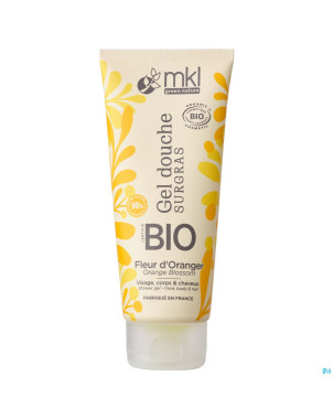 Mkl gel douche bio fleur oranger fl 200ml