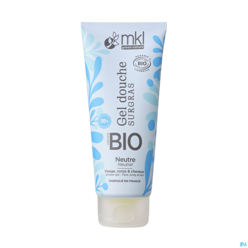 Mkl gel douche bio neutre fl 200ml