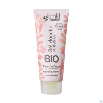 Mkl gel douche bio fleur de coton fl 200ml