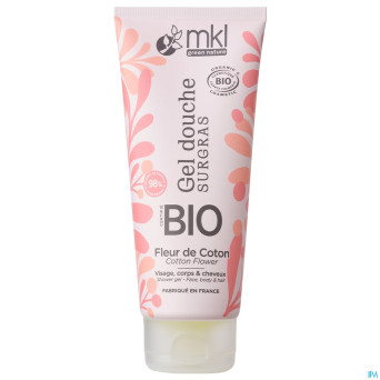 Mkl gel douche bio fleur de coton fl 200ml