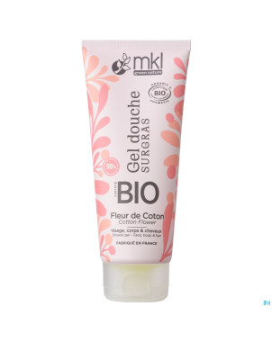 Mkl gel douche bio fleur de coton fl 200ml