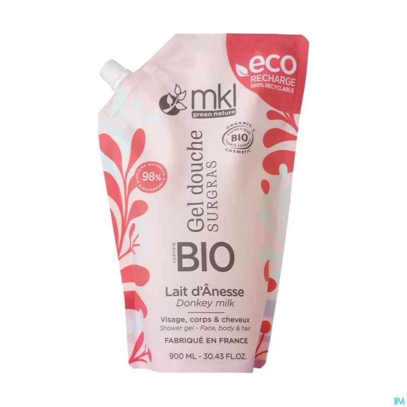 Mkl gel douche bio lait anesse rech. 900ml