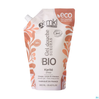 Mkl gel douche bio beurre karite rech.900ml