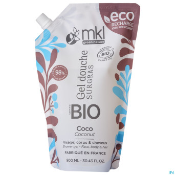 Mkl gel douche bio coco recharge 900ml