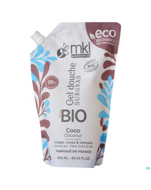Mkl gel douche bio coco recharge 900ml
