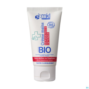 Mkl creme mains reparatrice intense bio tube 50ml