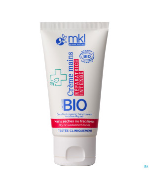 Mkl creme mains reparatrice intense bio tube 50ml
