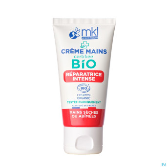 Mkl creme mains reparatrice intense bio tube 50ml