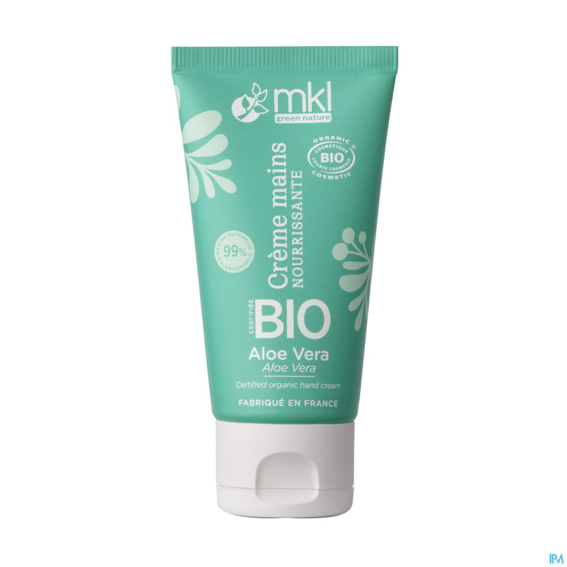 Mkl creme mains aloe vera bio tube 50ml