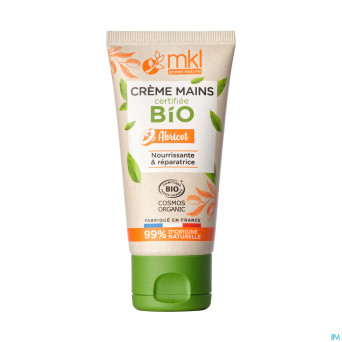 Mkl creme mains abricot bio tube 50ml