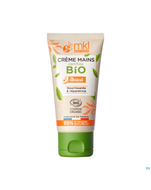 Mkl creme mains abricot bio tube 50ml