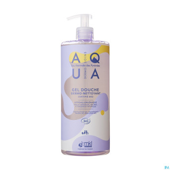 Aqua gel douche dermo nettoyant bio fl pompe 1l