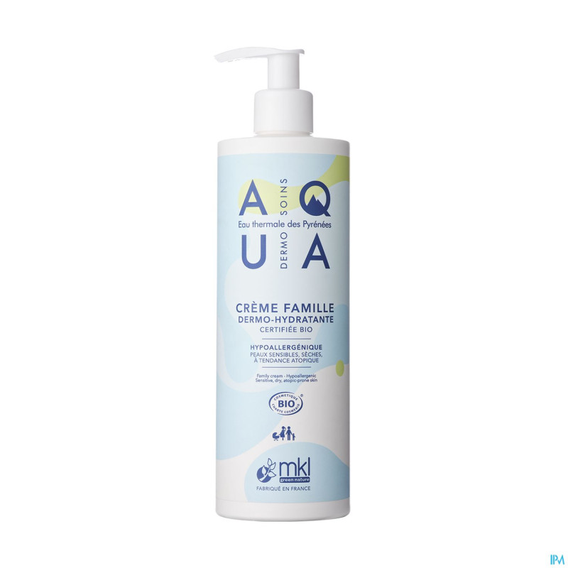 Aqua creme famille bio fl pompe 400ml