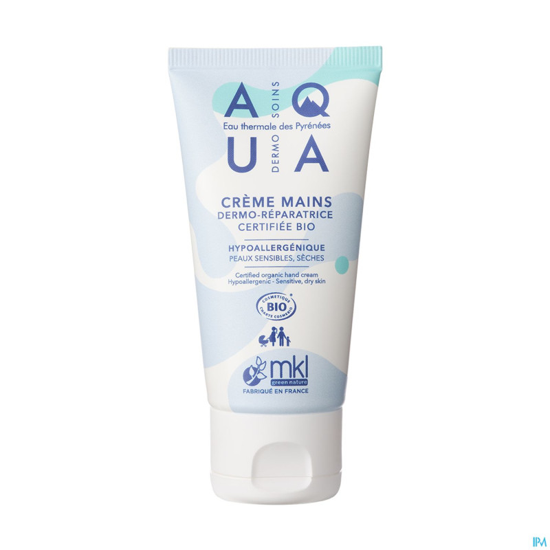 Aqua creme mains dermo reparatrice bio tube 50ml