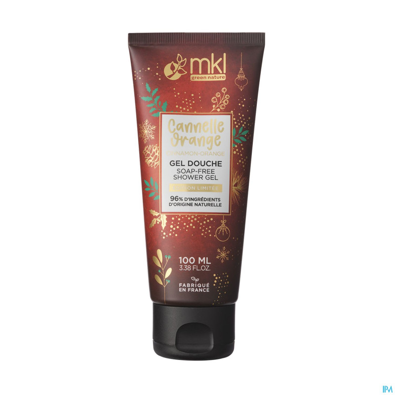 Mkl gel douche cannelle orange ed limitee 100ml