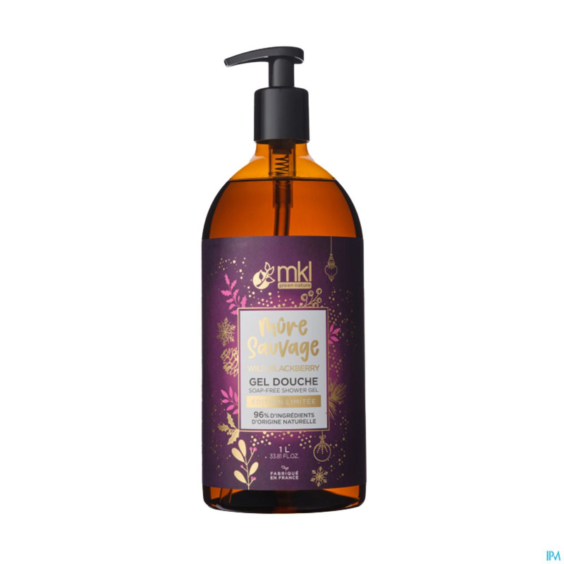 Mkl gel douche mure sauvage ed limitee fl pompe 1l