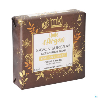 Mkl savon marseille surgras argan ed limitee 100g