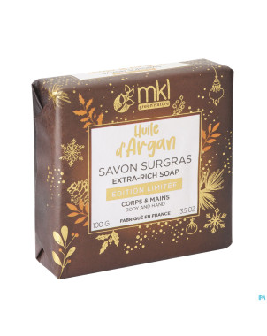 Mkl savon marseille surgras argan ed limitee 100g