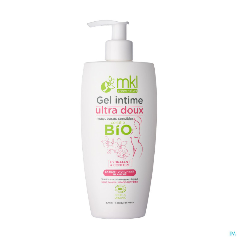 Mkl gel hygiene intime bio ultra doux fl pomp200ml