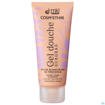 Cosm'ethik gel douche peche bio provence tube100ml