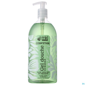 Cosm'ethik gel douche aloe vera bio fl pompe 1l