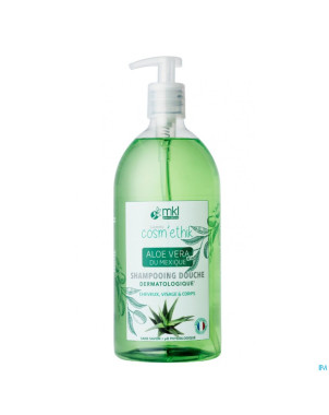 Cosm'ethik gel douche aloe vera bio fl pompe 1l