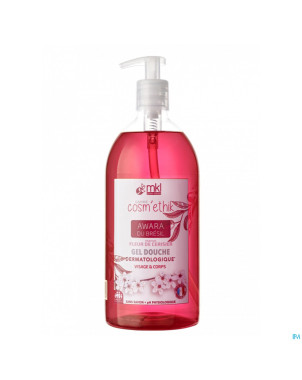 Cosm'ethik gel douche fleurs cerisiers fl pompe 1l