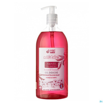 Cosm'ethik gel douche fleurs cerisiers fl pompe 1l