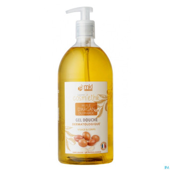 Cosm'ethik gel douche huile argan bio  fl pompe 1l