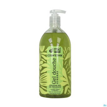 Cosm'ethik gel douche verveine bio fl pompe 1l