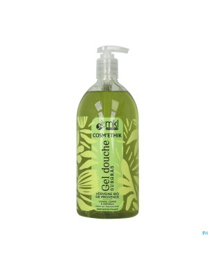 Cosm'ethik gel douche verveine bio fl pompe 1l