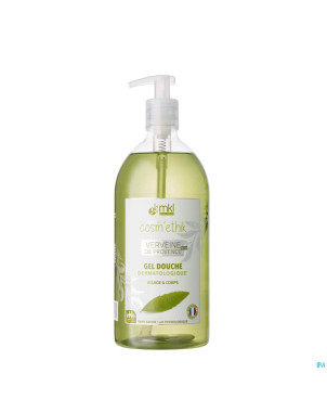 Cosm'ethik gel douche verveine bio fl pompe 1l