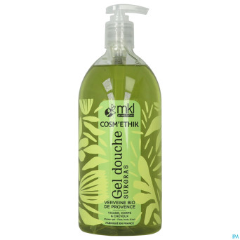 Cosm'ethik gel douche verveine bio fl pompe 1l