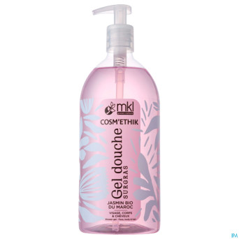 Cosm'ethik gel douche jasmin bio maroc fl pompe 1l